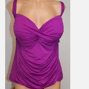 NWT La Blanca Tankini set Plus Size 22W PLM Black